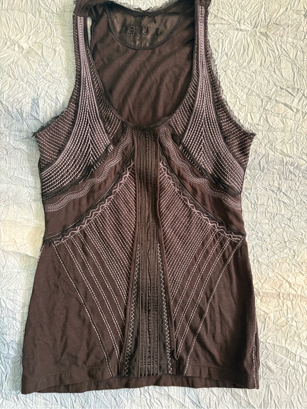 Barbara BUI, Silk Embroidered Racerback - Picture 4 of 5